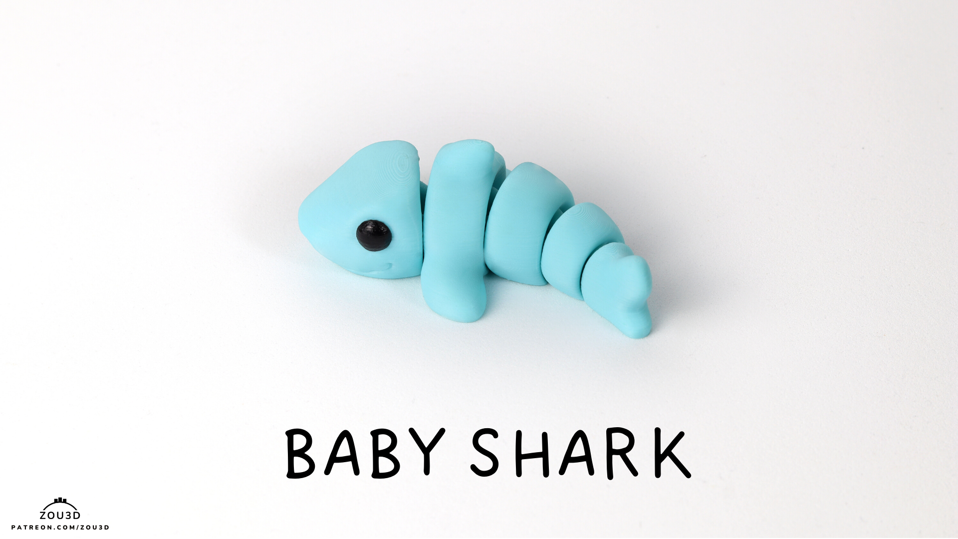 Tiny Shark – 3D Printed, Articulated, and Super Wiggly
