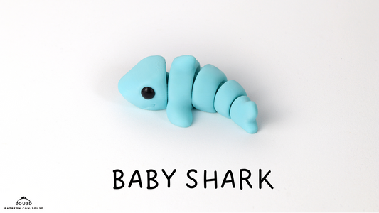 Tiny Shark – 3D Printed, Articulated, and Super Wiggly