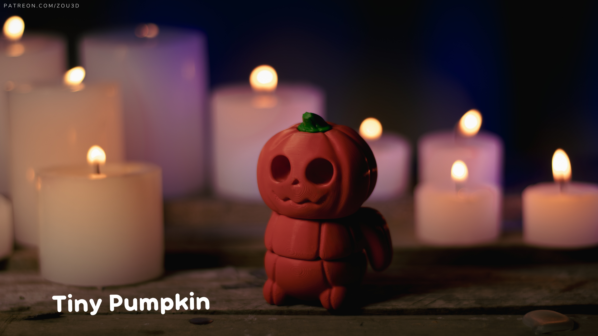 Tiny Pumpkin Man – 3D Printed, Articulated, and Super Wiggly