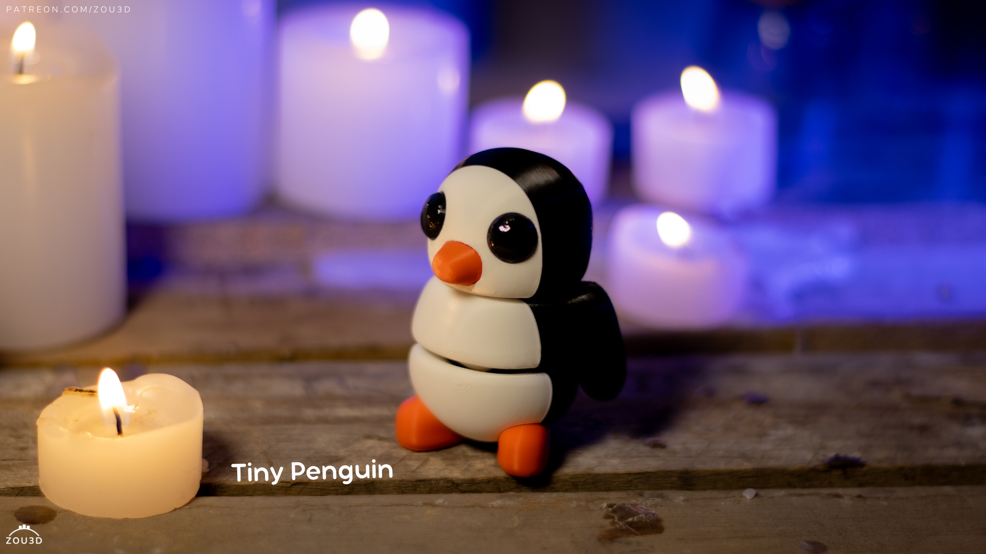 Tiny Penguin – 3D Printed, Articulated, and Super Wiggly