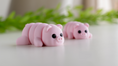 Load image into Gallery viewer, Krew3D Printables - Tiny Pig - 3D Printed, Articulated, and Super Wiggly | 3D Printed Flexible Fidget Collectible Gift for Kids & Adults | ZOU3D

