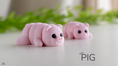 Load image into Gallery viewer, Tiny Pig – 3D Printed, Articulated, and Super Wiggly
