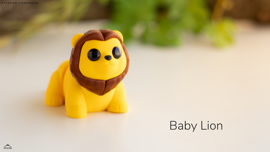 Tiny Lion – 3D Printed, Articulated, and Super Wiggly