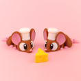 Load image into Gallery viewer, Flexi Baby Chef Mouse – 3D Printed, Articulated, and Super Wiggly
