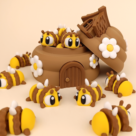 Flexi Baby Bee – 3D Printed, Articulated, and Super Wiggly