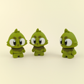 Load image into Gallery viewer, Flexi Baby Grinch – 3D Printed, Articulated, and Super Wiggly
