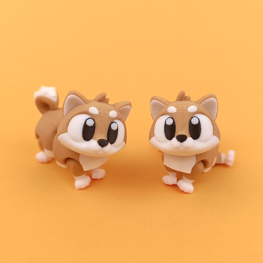 Flexi Baby Shiba Inu – 3D Printed, Articulated, and Super Wiggly