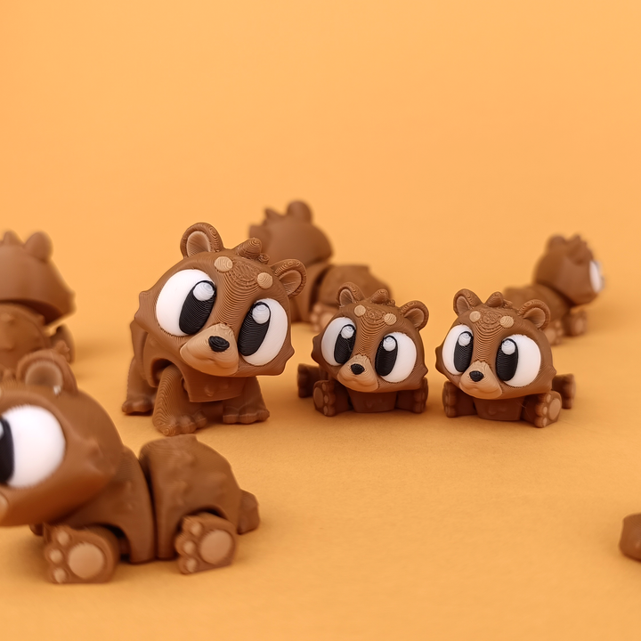 Flexi Baby Bear – 3D Printed, Articulated, and Super Wiggly