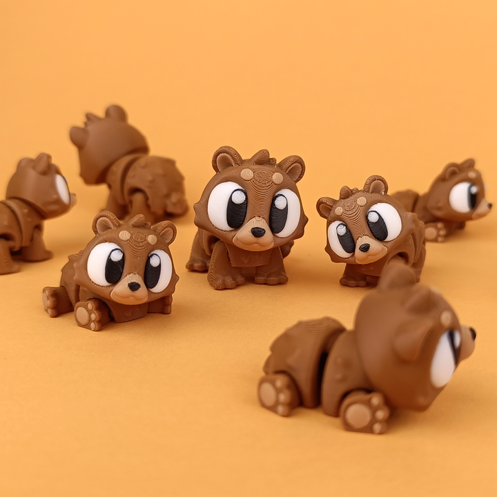 Flexi Baby Bear – 3D Printed, Articulated, and Super Wiggly