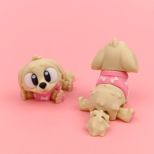 Flexi Baby Golden Retriever – 3D Printed, Articulated, and Super Wiggly