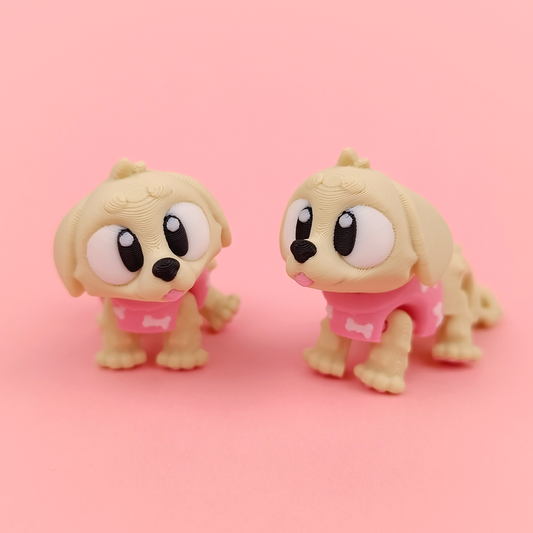 Flexi Baby Golden Retriever – 3D Printed, Articulated, and Super Wiggly