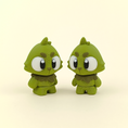 Load image into Gallery viewer, Flexi Baby Grinch – 3D Printed, Articulated, and Super Wiggly
