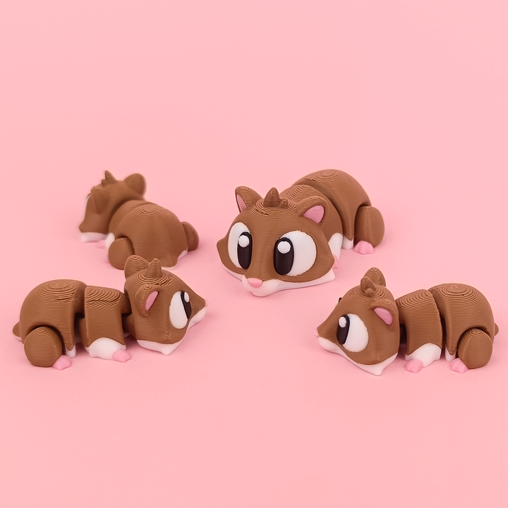 Flexi Baby Hamster – 3D Printed, Articulated, and Super Wiggly