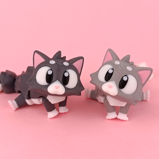 Flexi Baby Cat – 3D Printed, Articulated, and Super Wiggly