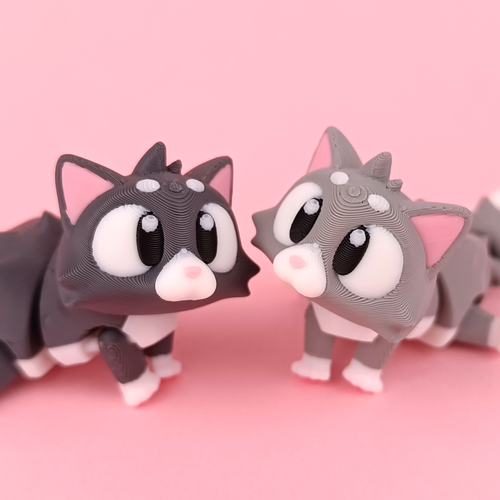 Flexi Baby Cat – 3D Printed, Articulated, and Super Wiggly