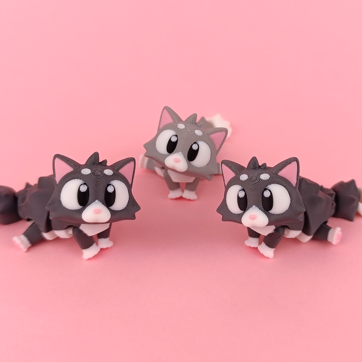 Flexi Baby Cat – 3D Printed, Articulated, and Super Wiggly