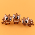 Load image into Gallery viewer, Flexi Baby Boar – 3D Printed, Articulated, and Super Wiggly
