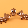 Load image into Gallery viewer, Flexi Baby Boar – 3D Printed, Articulated, and Super Wiggly
