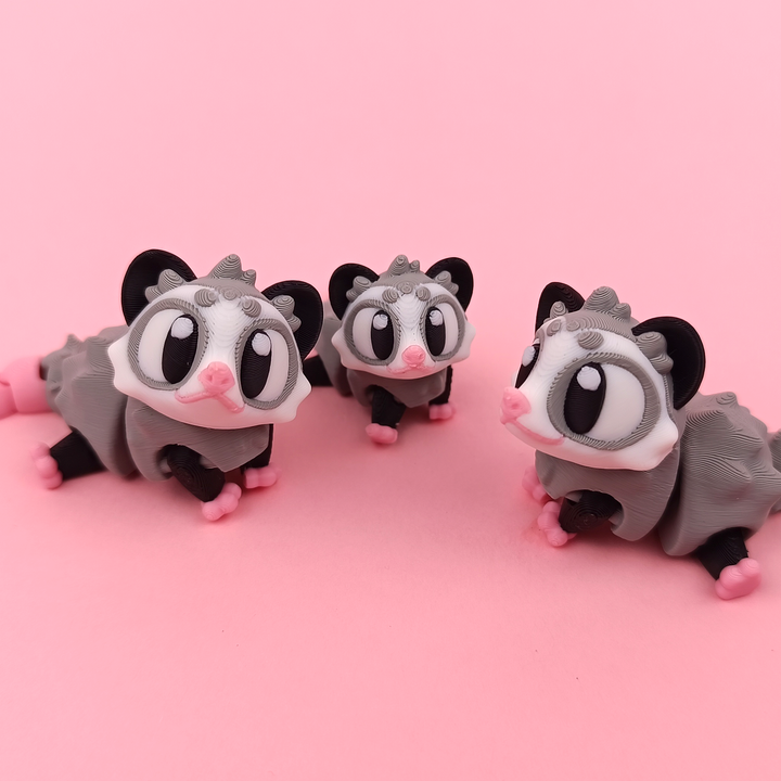 Flexi Baby Opossum – 3D Printed, Articulated, and Super Wiggly
