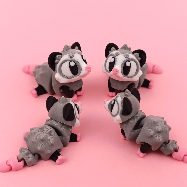 Flexi Baby Opossum – 3D Printed, Articulated, and Super Wiggly