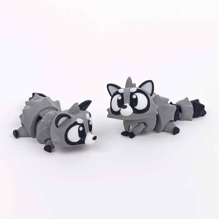 Flexi Baby Raccoon – 3D Printed, Articulated, and Super Wiggly