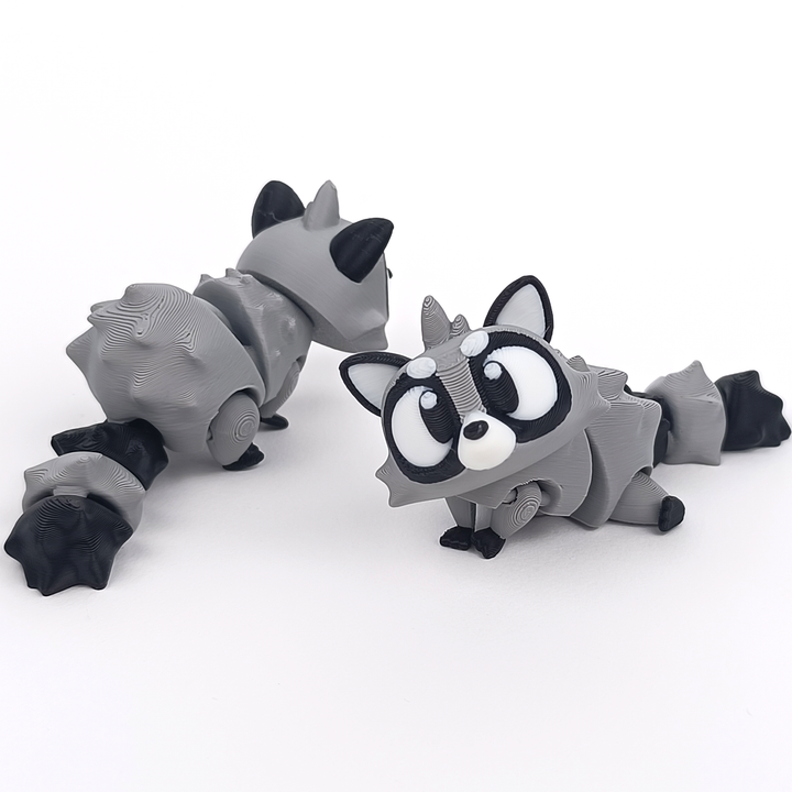 Flexi Baby Raccoon – 3D Printed, Articulated, and Super Wiggly