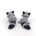 Load image into Gallery viewer, Flexi Baby Raccoon – 3D Printed, Articulated, and Super Wiggly
