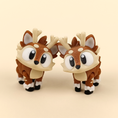 Load image into Gallery viewer, Flexi Baby Christmas Reindeer – 3D Printed, Articulated, and Super Wiggly
