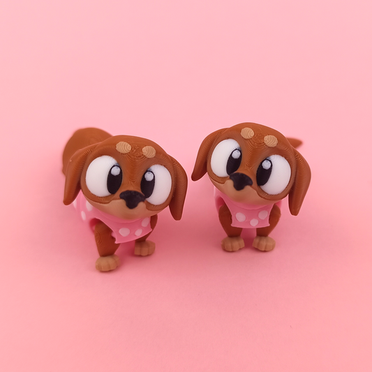 Flexi Baby Dachshund – 3D Printed, Articulated, and Super Wiggly