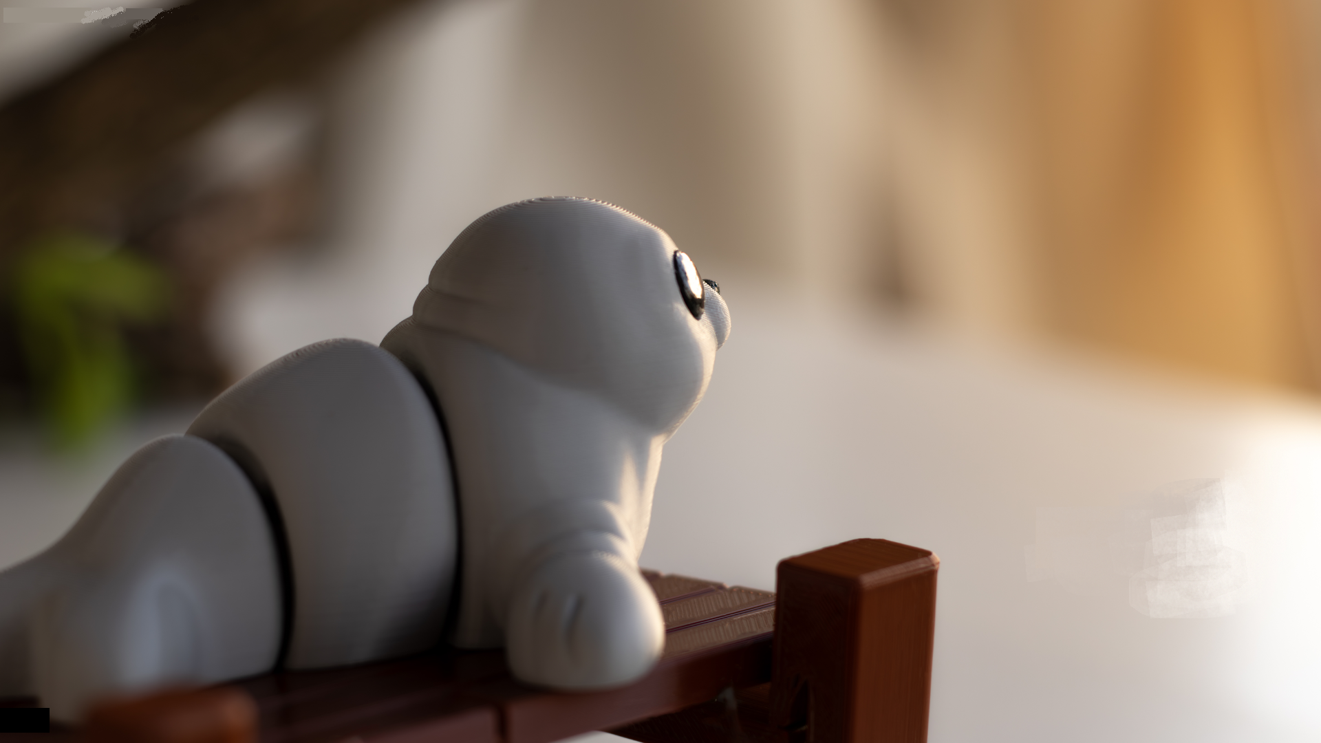 Krew3D Printables - TIny Seal - 3D Printed, Articulated, and Super Wiggly | 3D Printed Flexible Fidget Collectible Gift for Kids & Adults | ZOU3D