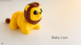 Load image into Gallery viewer, Tiny Lion – 3D Printed, Articulated, and Super Wiggly
