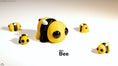Load image into Gallery viewer, Tiny Bee – 3D Printed, Articulated, and Super Wiggly
