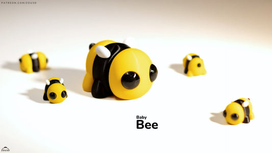 Tiny Bee – 3D Printed, Articulated, and Super Wiggly