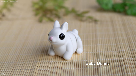 Tiny Bunny – 3D Printed, Articulated, and Super Wiggly