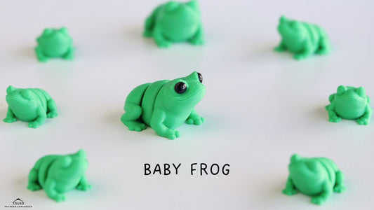 Tiny Butt Frog – 3D Printed, Articulated, and Super Wiggly