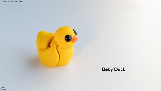 Tiny Duck – 3D Printed, Articulated, and Super Wiggly