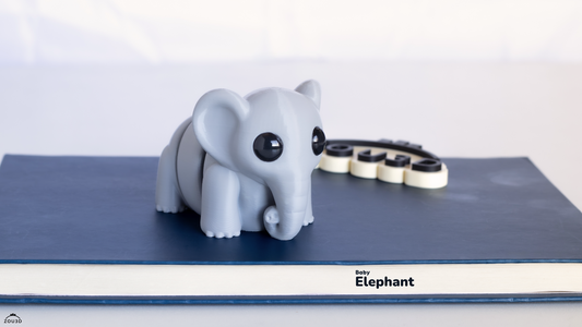 Tiny Elephant – 3D Printed, Articulated, and Super Wiggly