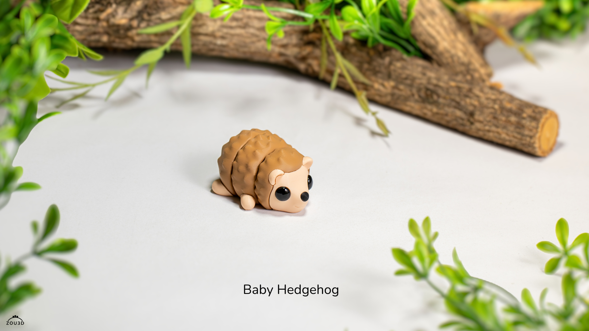 Tiny Hedgehog - 3D Printed, Articulated, and Super Wiggly