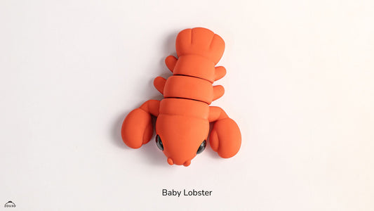 Tiny Lobster – 3D Printed, Articulated, and Super Wiggly
