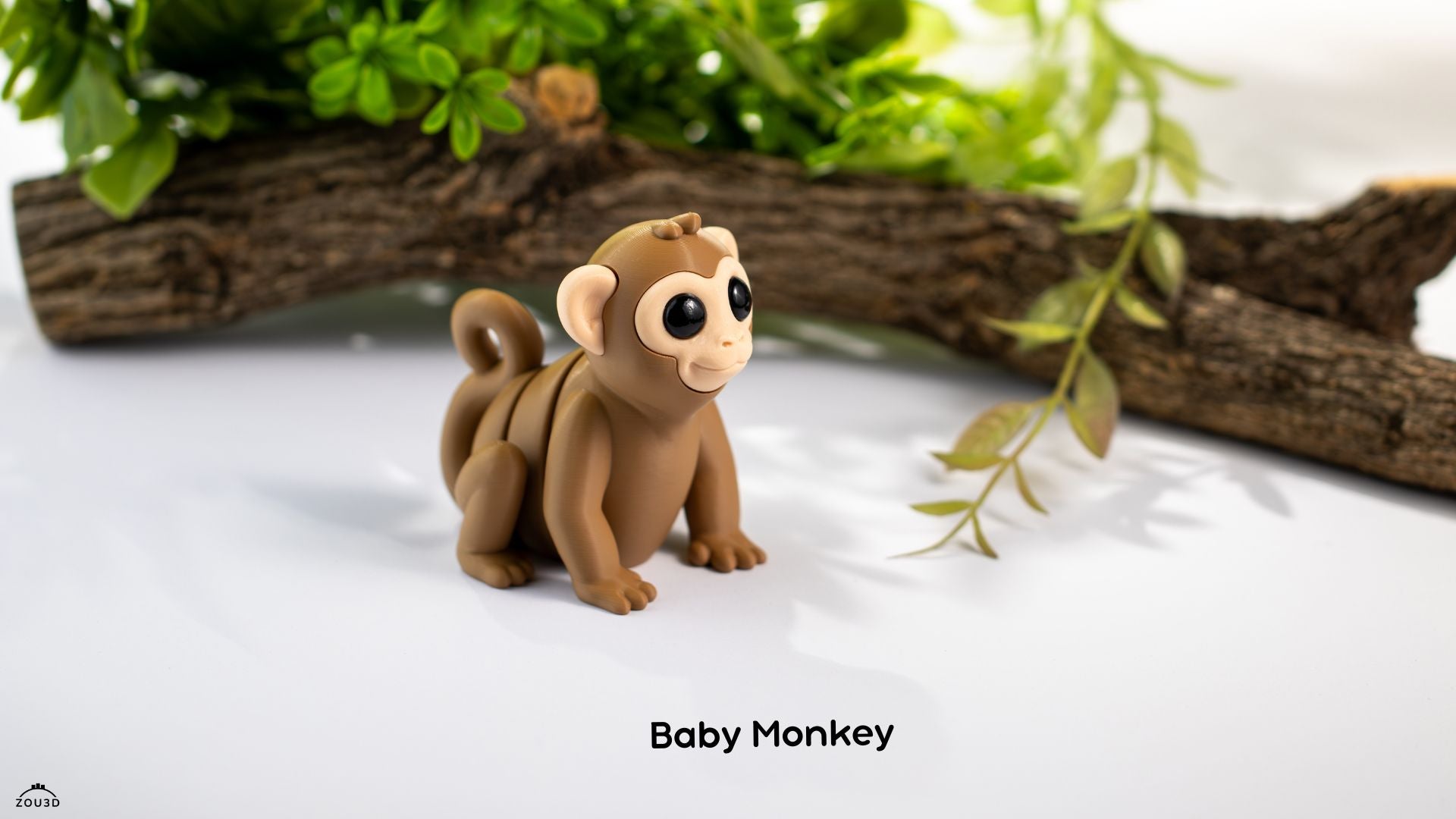 Tiny Monkey – 3D Printed, Articulated, and Super Wiggly
