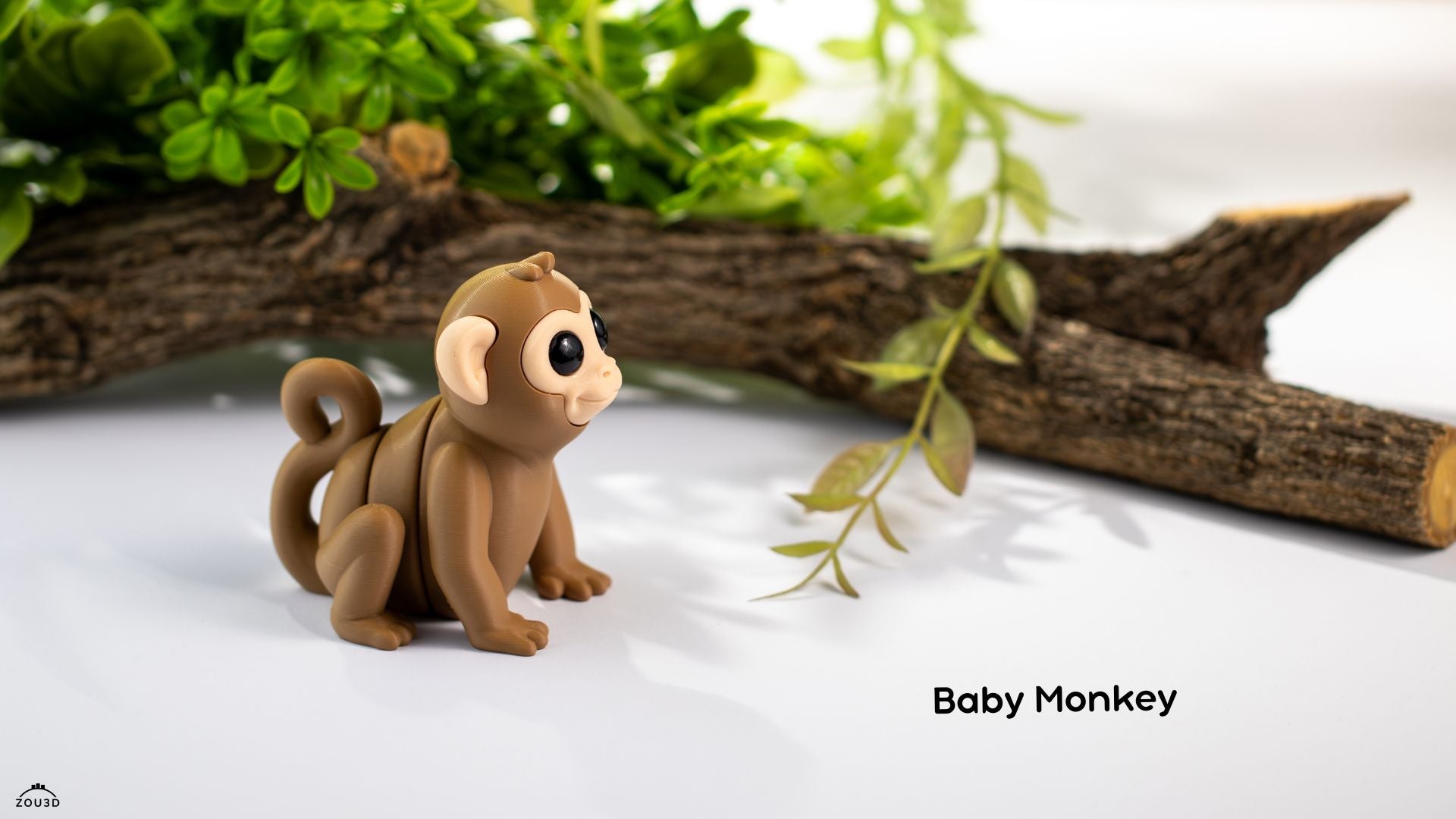 Tiny Monkey – 3D Printed, Articulated, and Super Wiggly