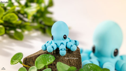 Tiny Octopus – 3D Printed, Articulated, and Super Wiggly