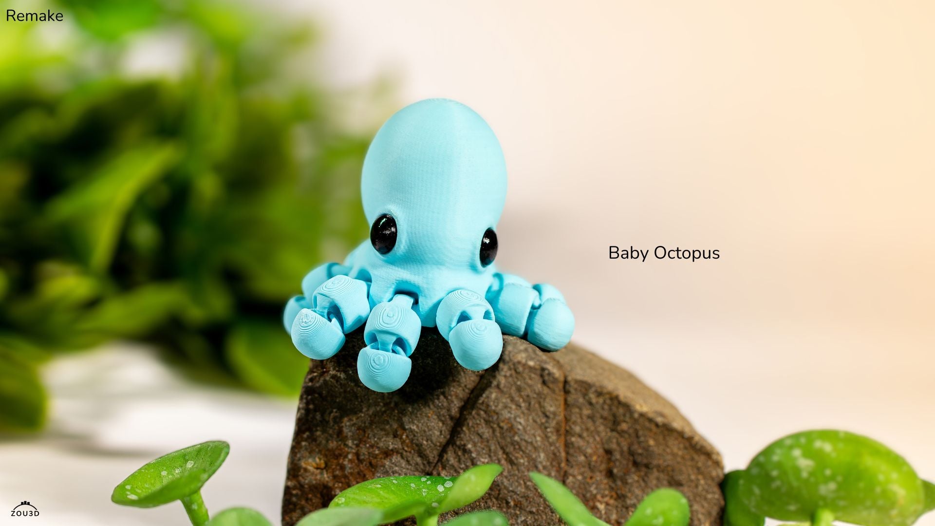 Tiny Octopus – 3D Printed, Articulated, and Super Wiggly