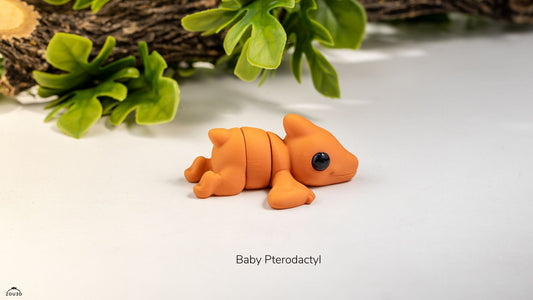 Tiny Pterodactyl – 3D Printed, Articulated, and Super Wiggly