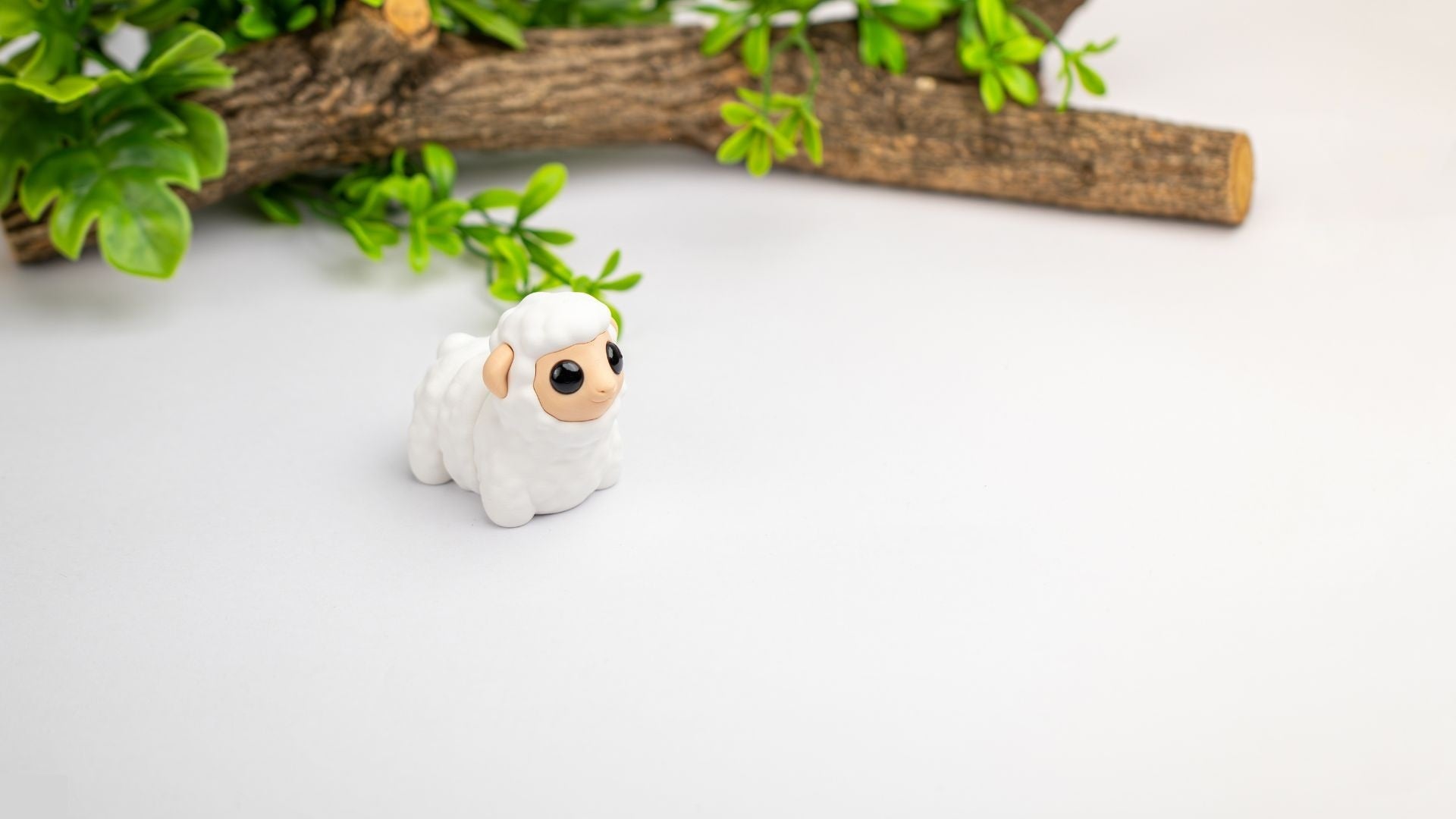 Krew3D Printables - Tiny Baby Sheep - The Fluffiest Little Friend | 3D Printed Flexible Fidget Collectible Gift for Kids & Adults | ZOU3D