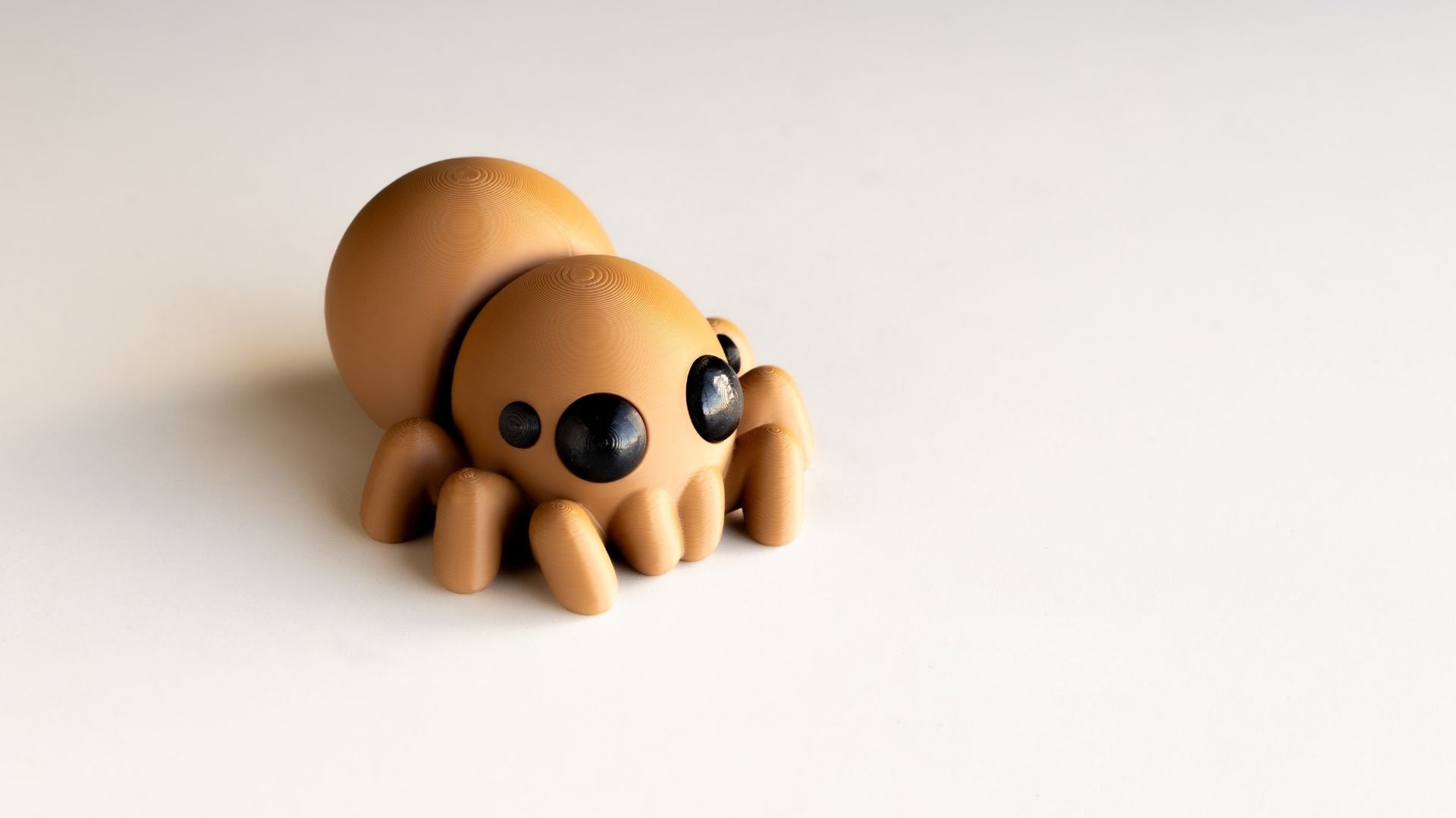 Krew3D Printables - Tiny Spider - 3D Printed, Articulated, and Super Wiggly | 3D Printed Flexible Fidget Collectible Gift for Kids & Adults | ZOU3D