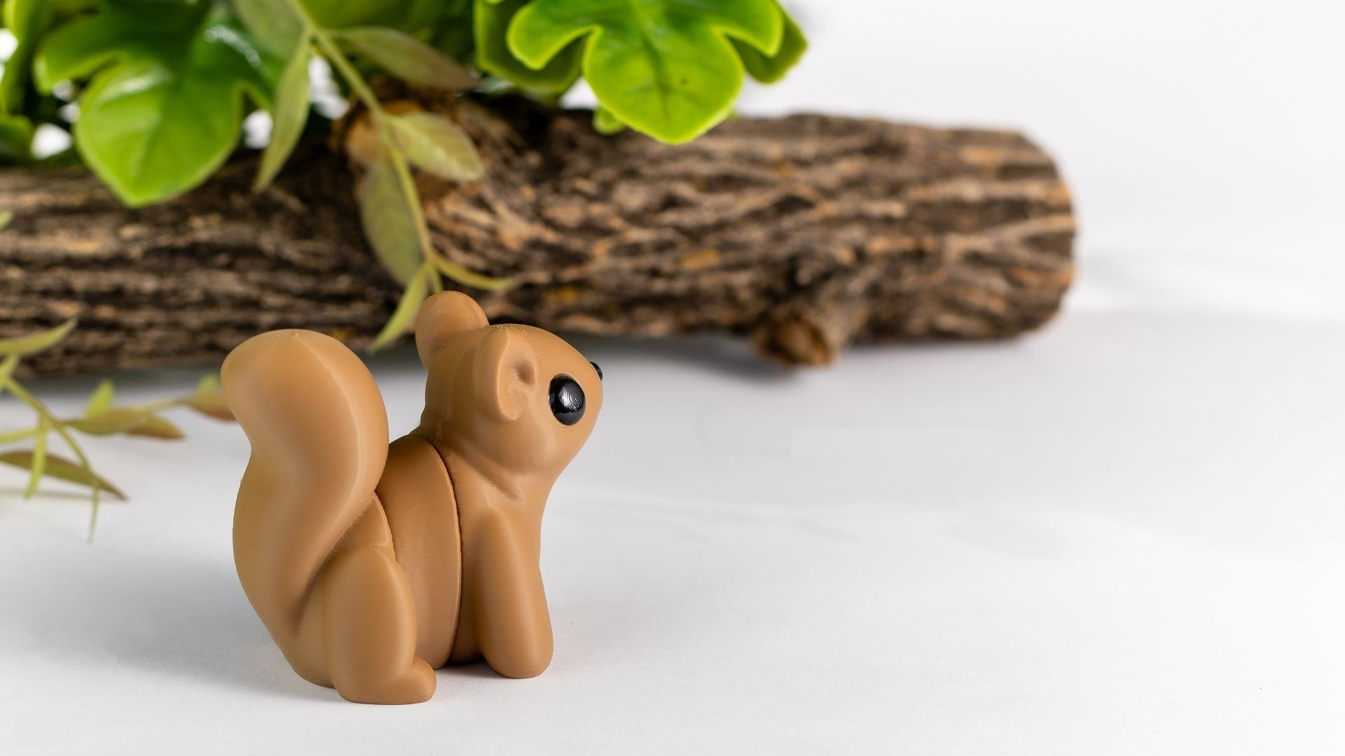 Krew3D Printables - Tiny Squirrel - 3D Printed, Articulated, and Super Wiggly | 3D Printed Flexible Fidget Collectible Gift for Kids & Adults | ZOU3D