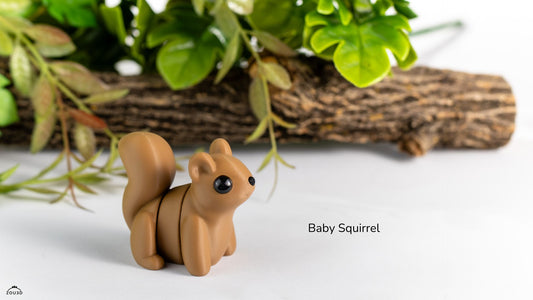 Tiny Squirrel – 3D Printed, Articulated, and Super Wiggly