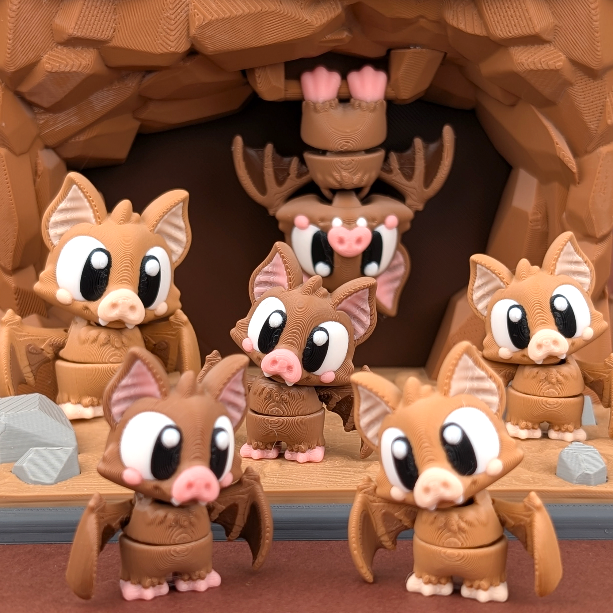 Flexi Bat & Cave Showcase – Spooky Cute Collectible
