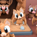 Load image into Gallery viewer, Flexi Bat & Cave Showcase – Spooky Cute Collectible
